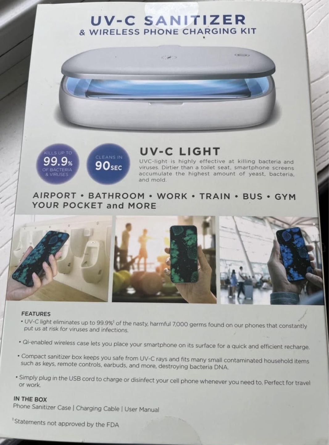 UV-C Sanitizer & Wireless Phone Charging Kit - photo 2