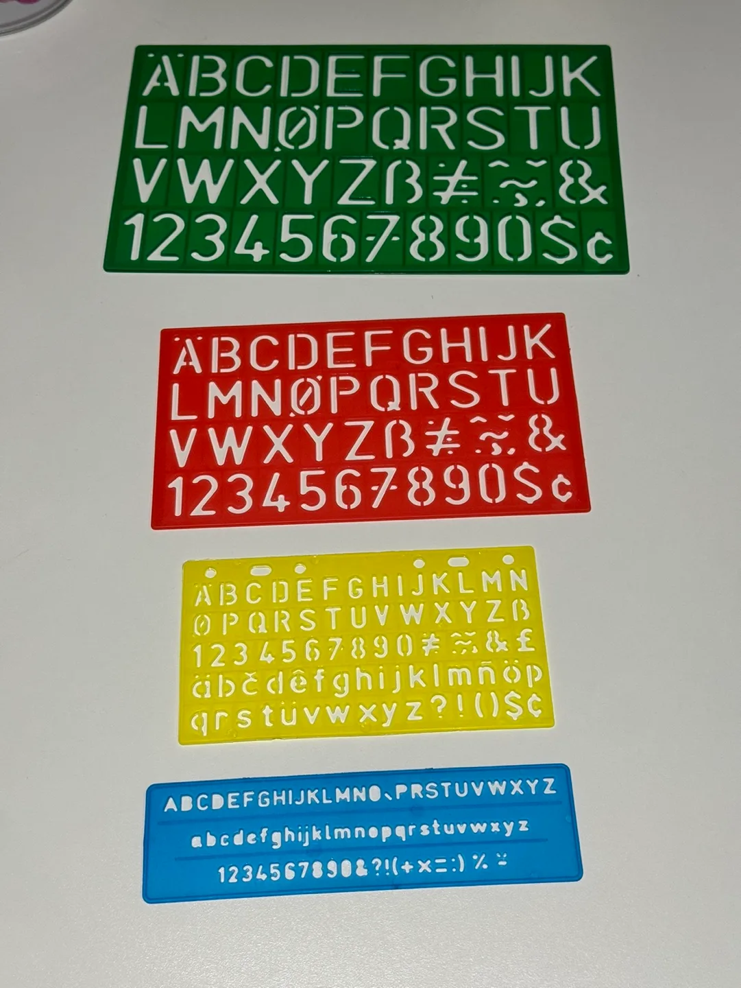 #freecycle Spirograph and Alphabet Stencil set image indicator(3)