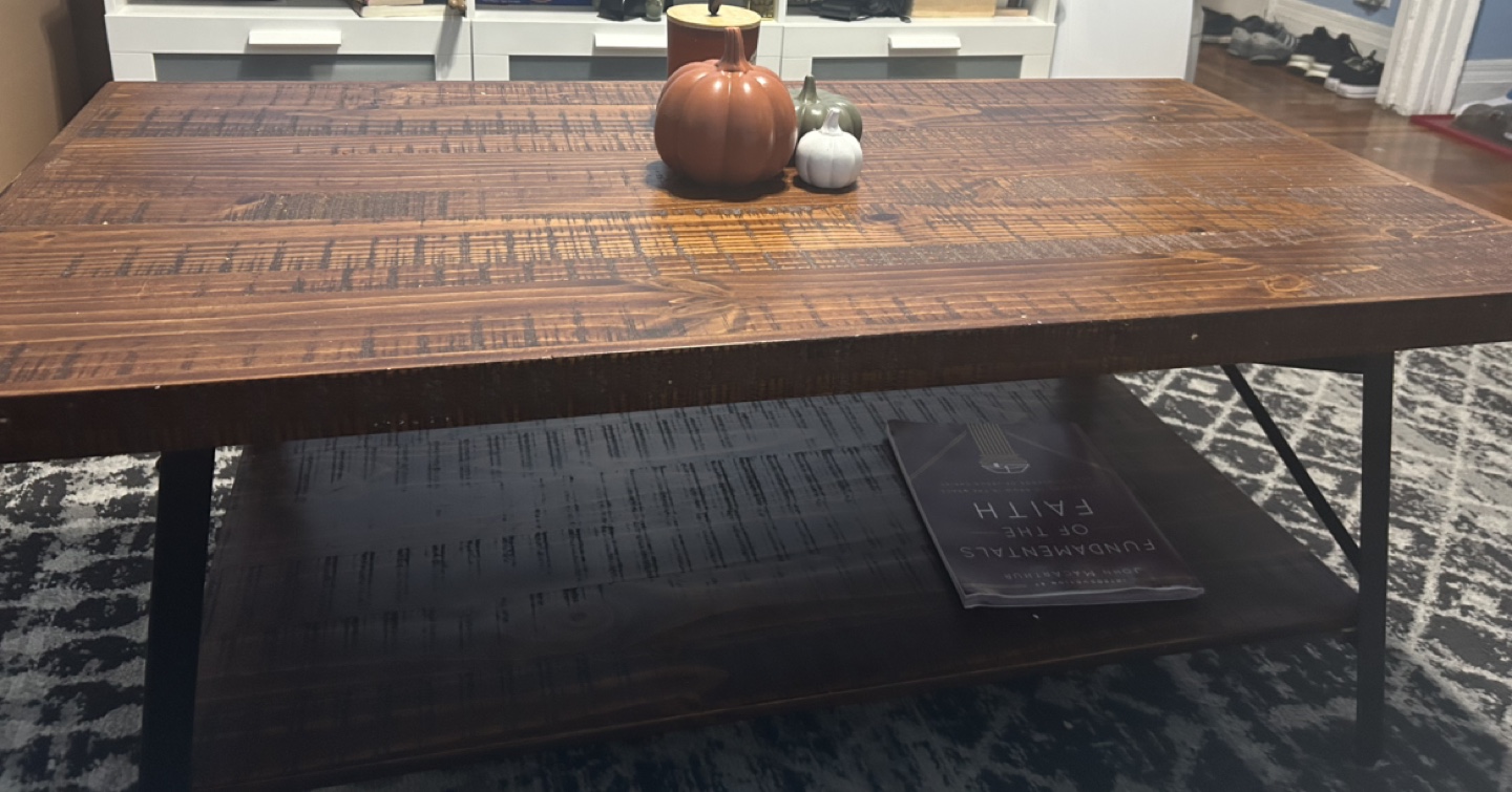 Rustic Wood Coffee Table - photo 3