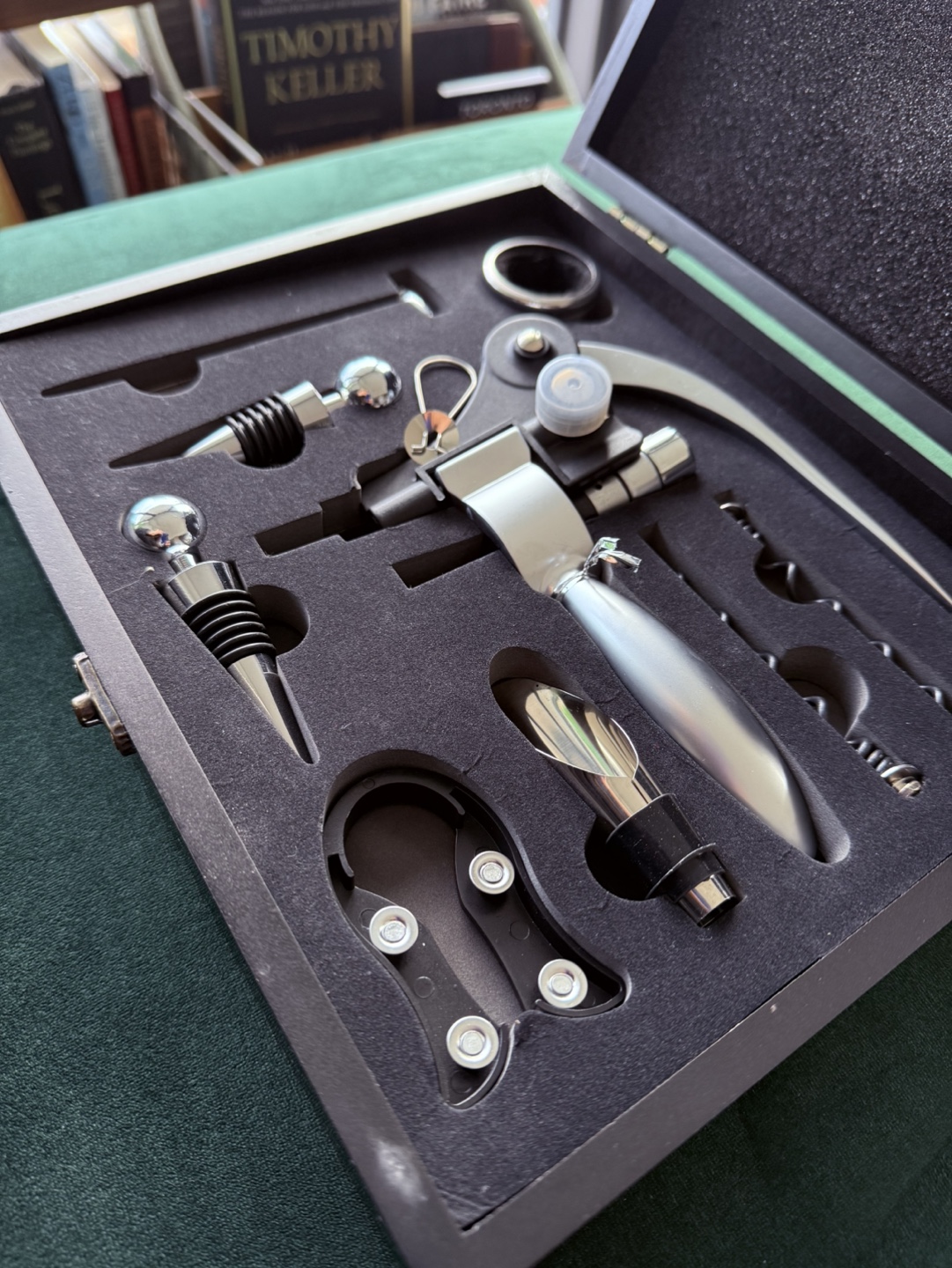 Wine Opener Set in Wooden Box - photo 4