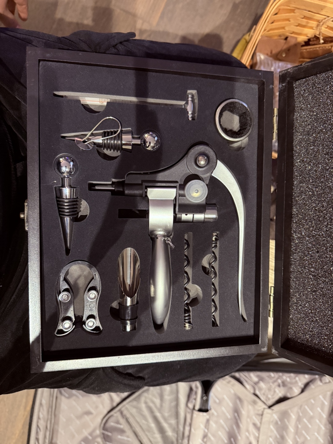 Wine Opener Set in Wooden Box - photo 3