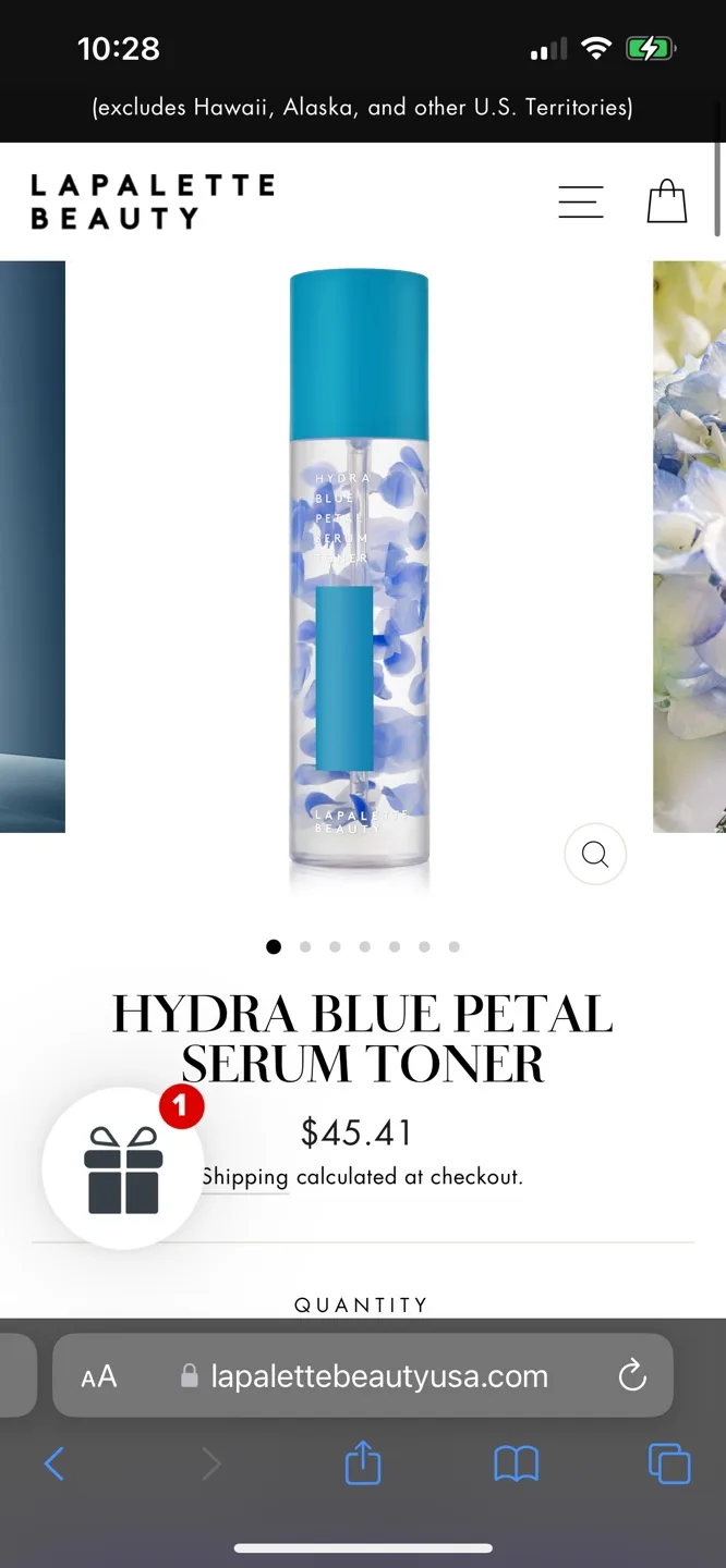 Lapalette Beauty HYDRA BLUE PETAL SERUM TONER image indicator(2)