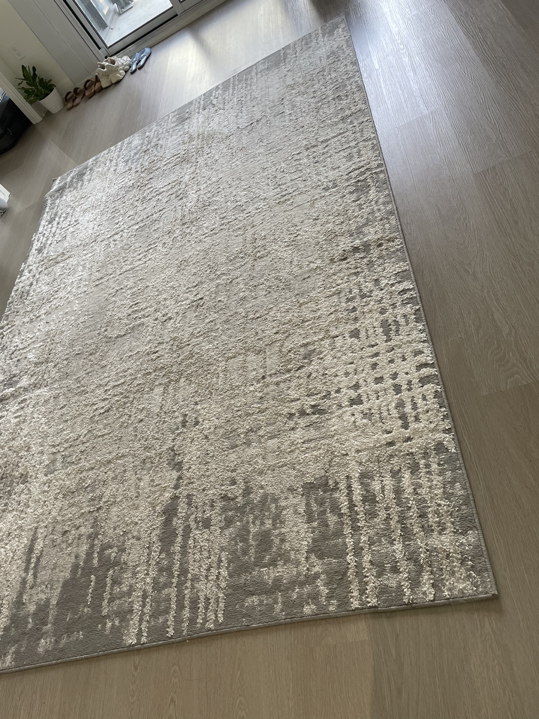 Modern Grey and White Area Rug - photo 4