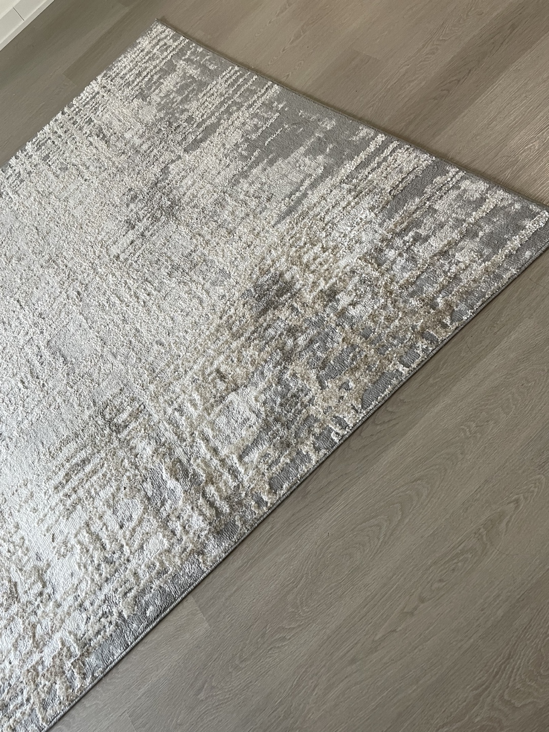 Modern Grey and White Area Rug - photo 3