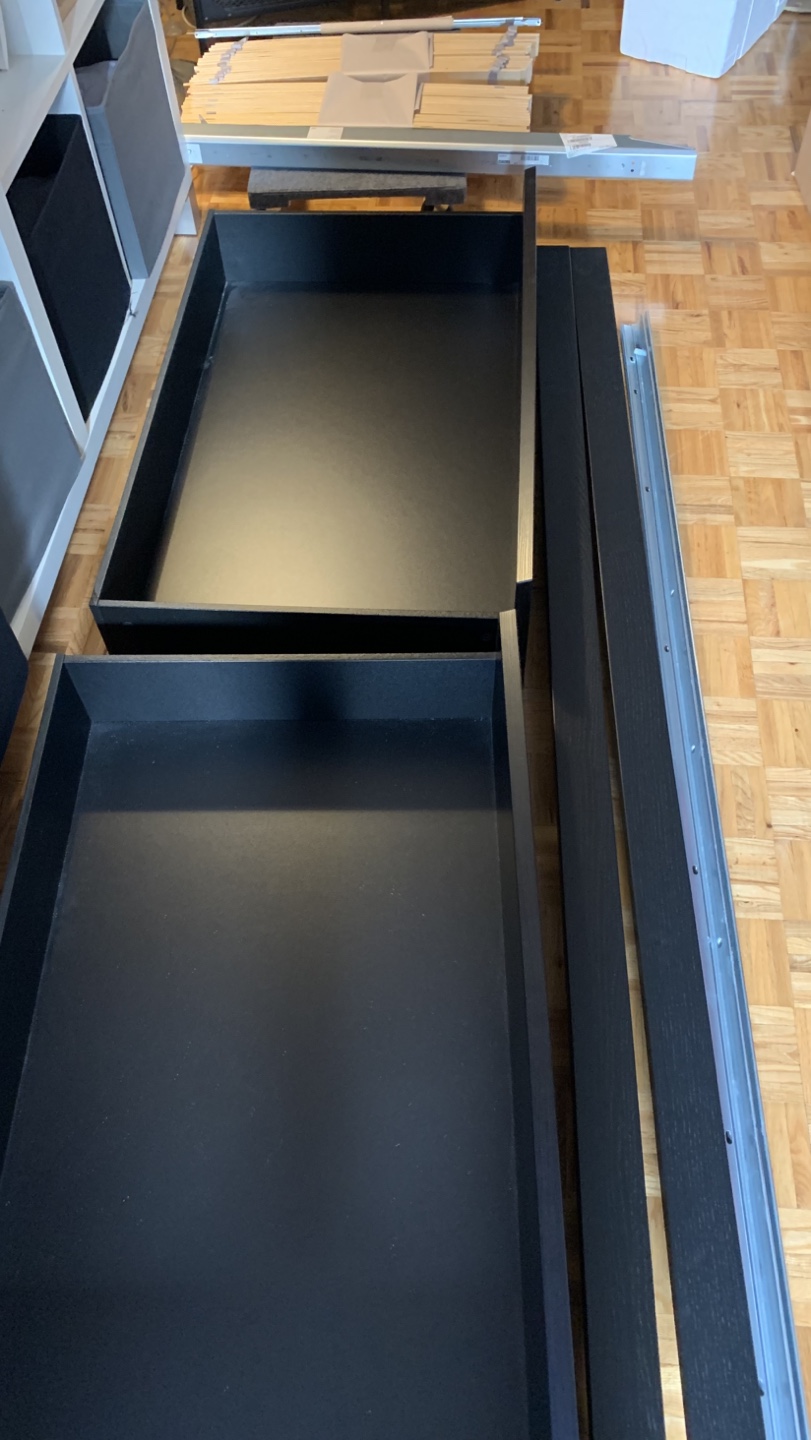 IKEA MALM Queen Bed Frame with Headboard and Storages - photo 3