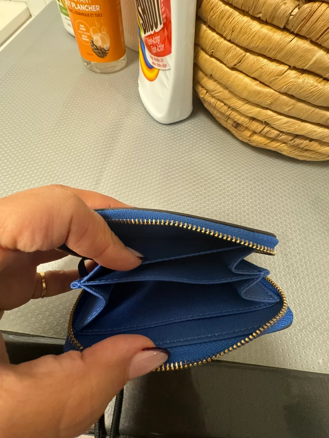 Tory Burch Floral Zip Around Wallet image indicator(3)