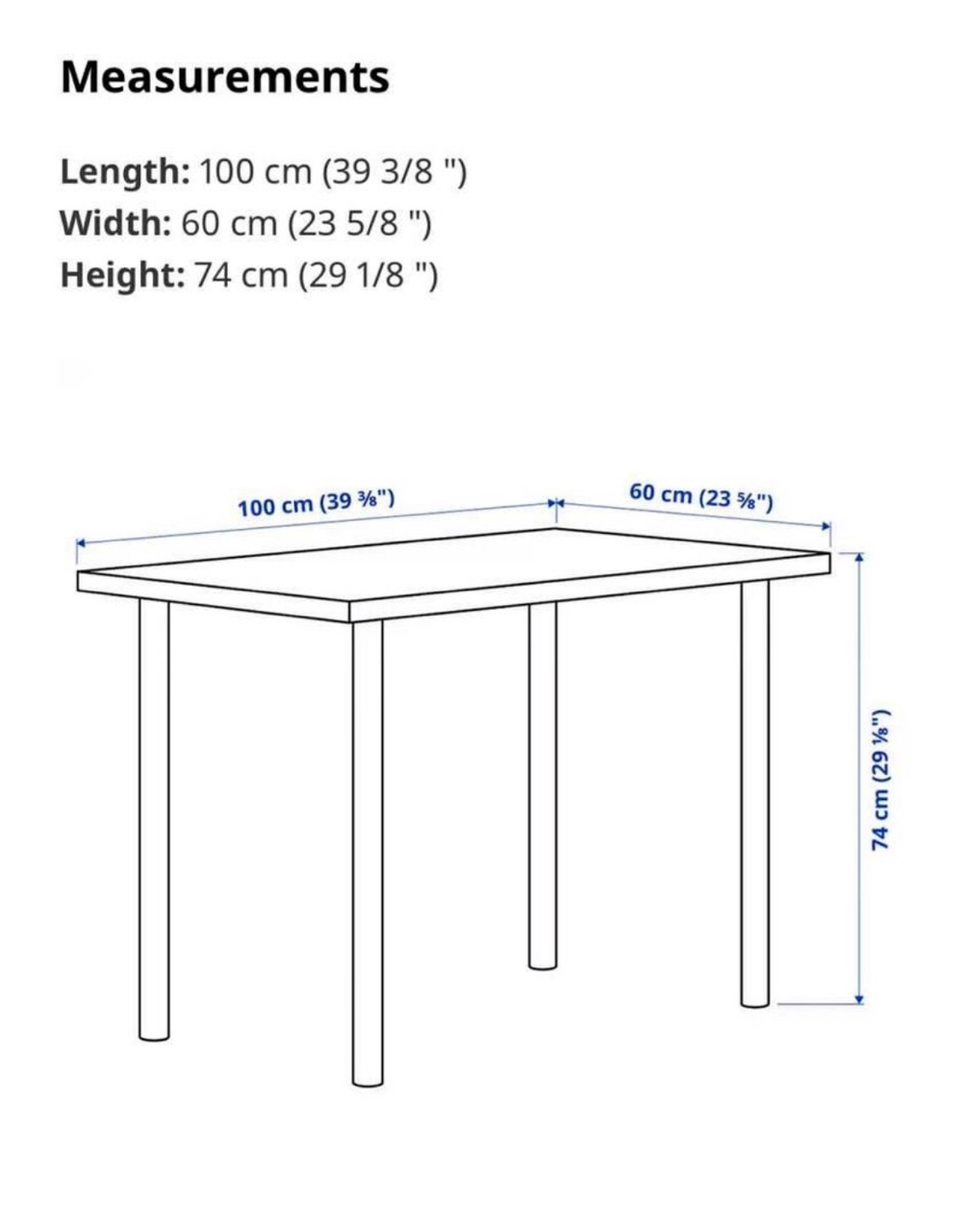 IKEA LINNMON Table - photo 2