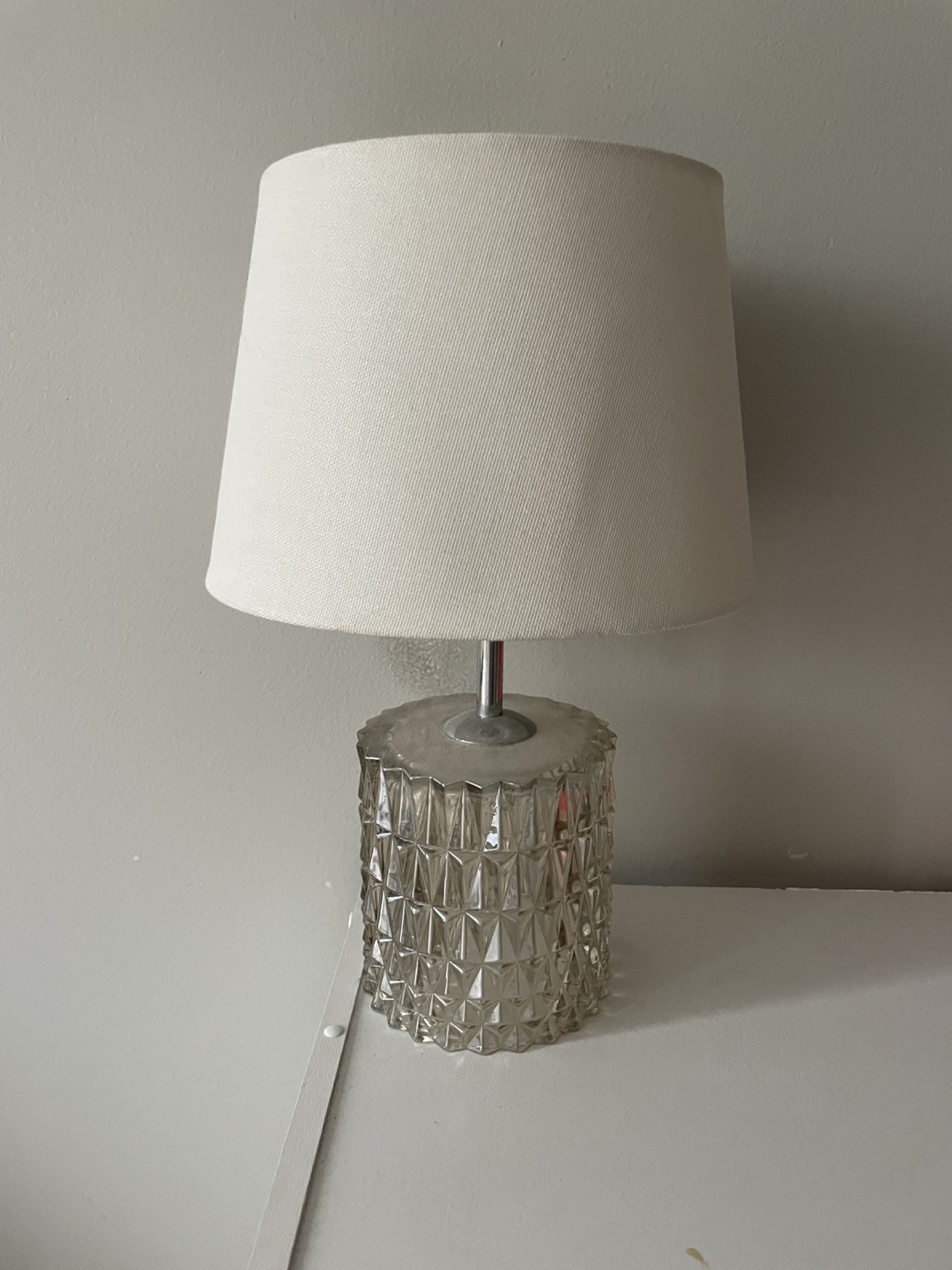 Glass Table Lamp #freecycle