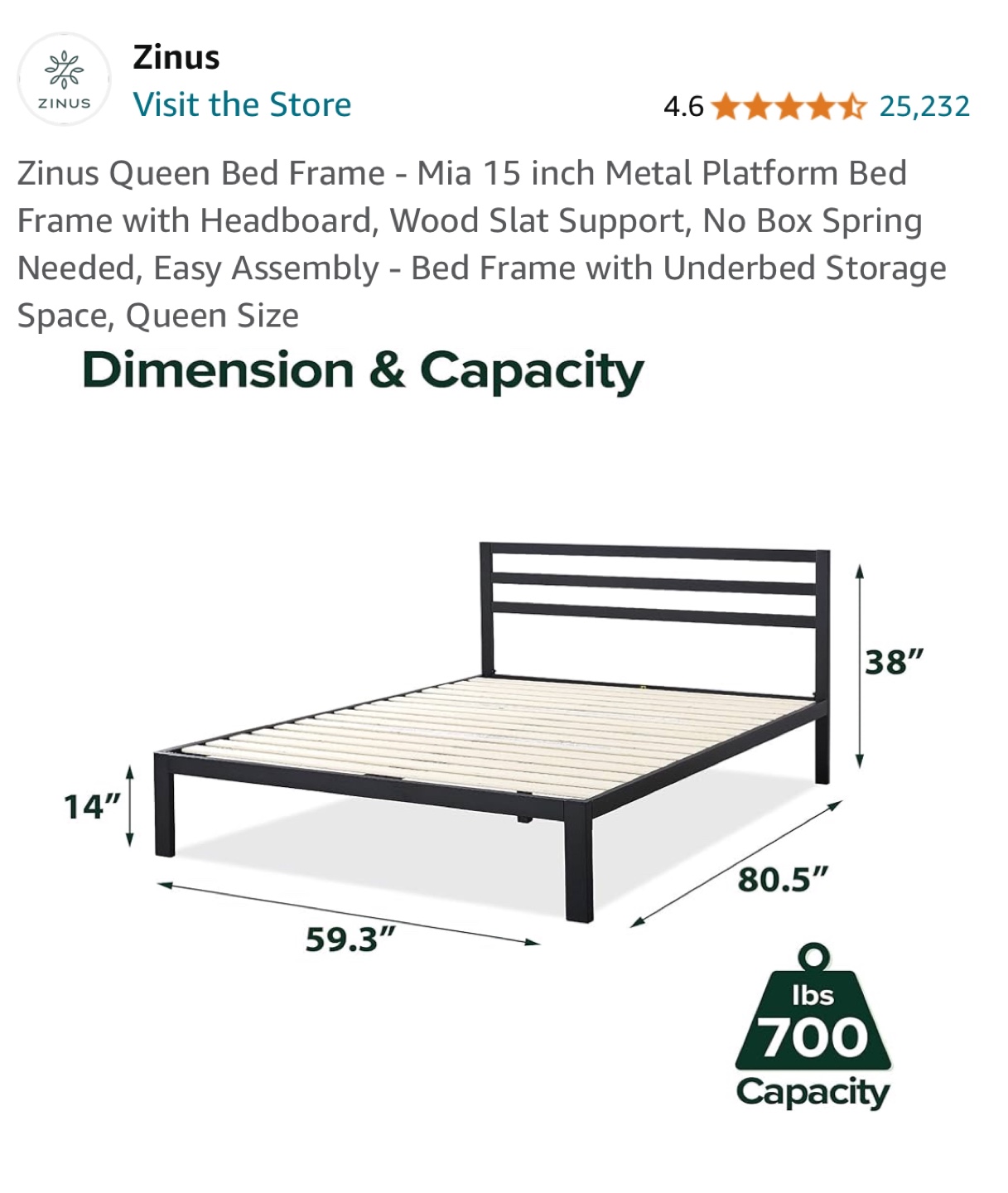 Queen bed frame - photo 3