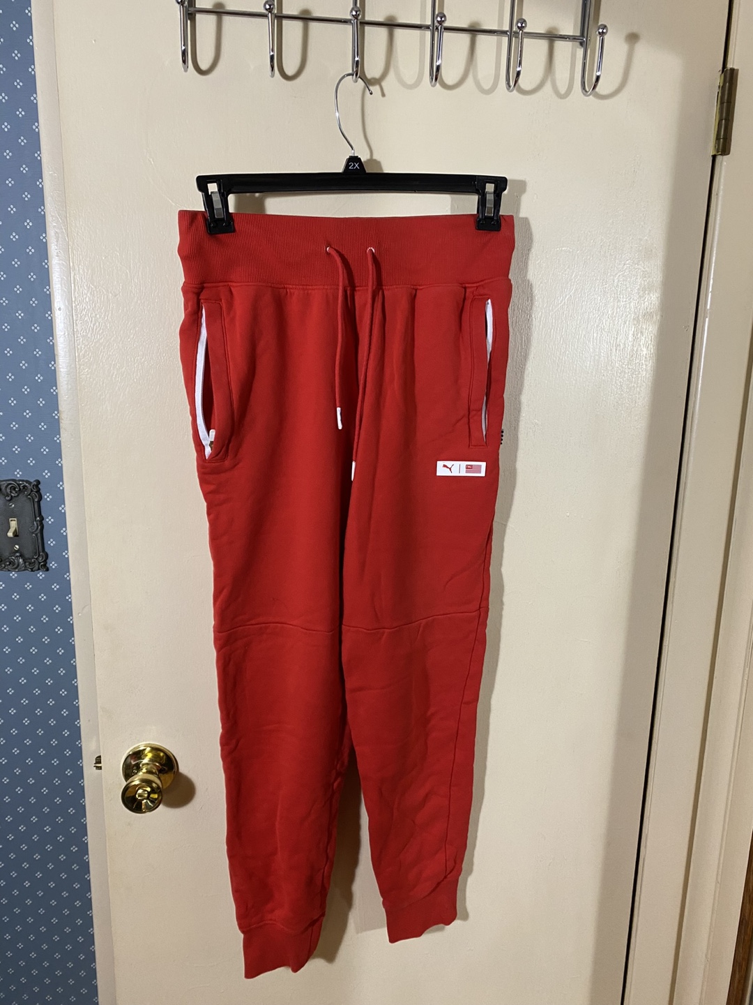 Red Puma Sweatpants
