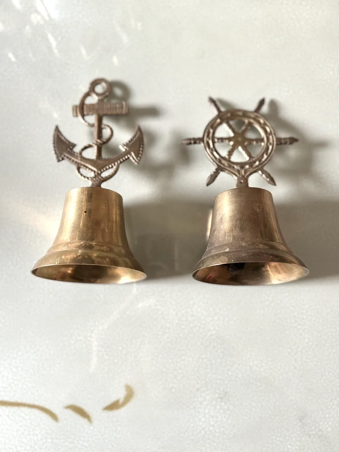 Brass Nautical Bells Set of 2 image indicator(4)