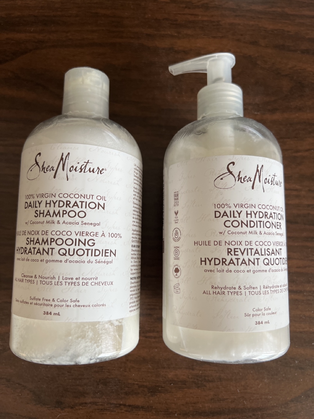 SheaMoisture Daily Hydration Shampoo and Conditioner
