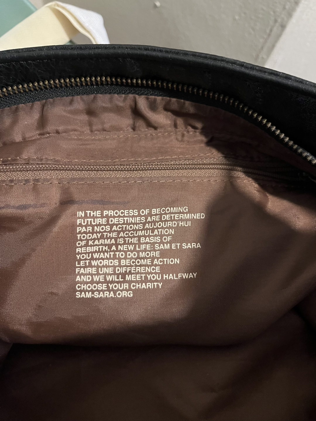 Samsara Black Vegan Leather Tote Bag - photo 5