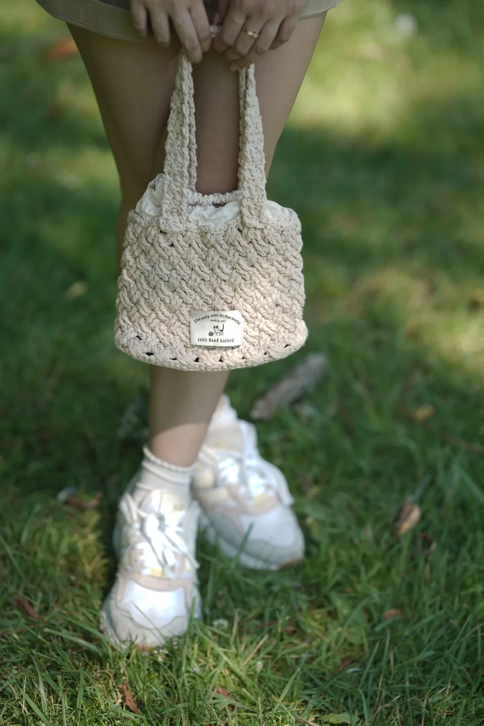 Handmade Knitted Bag (real photos) thumbnail