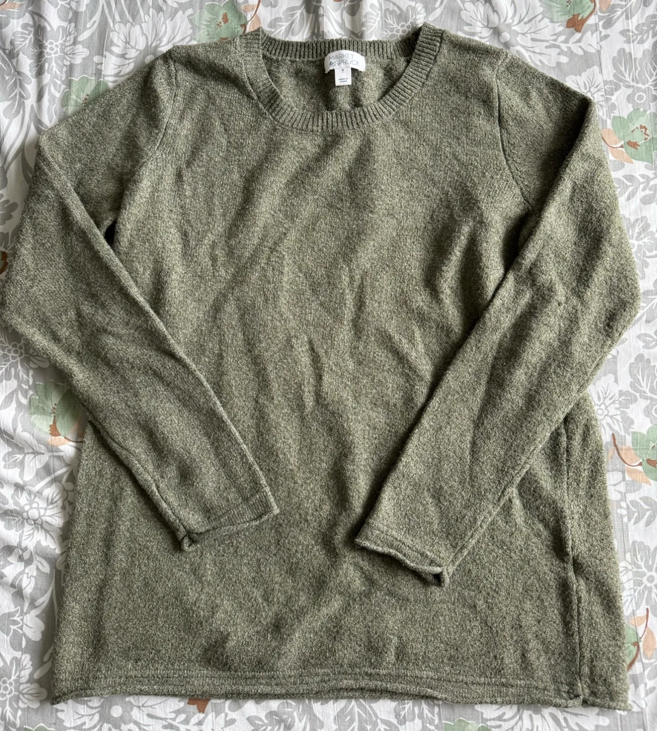 Market & Spruce Green Sweater (Size:M) #freecycle thumbnail