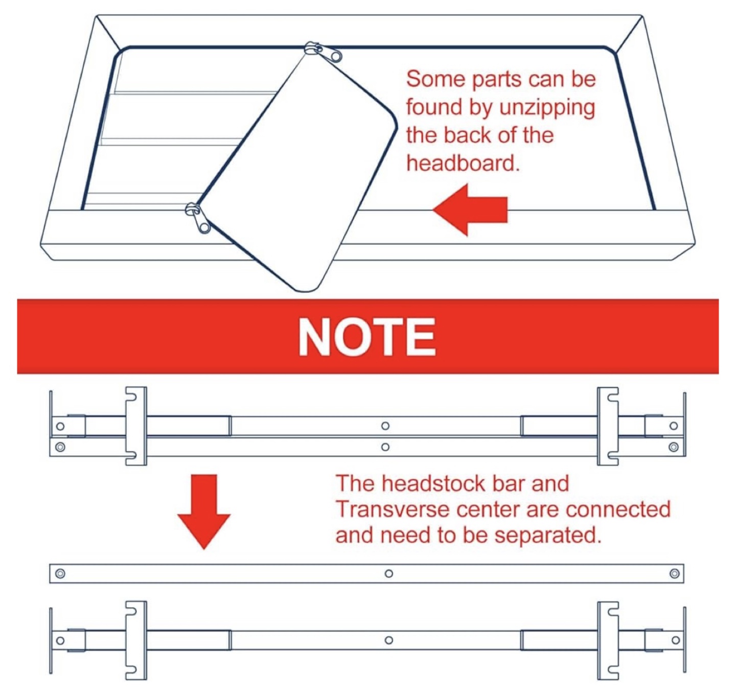 Full Size Upholstered Bed Frame with Headboard - photo 4