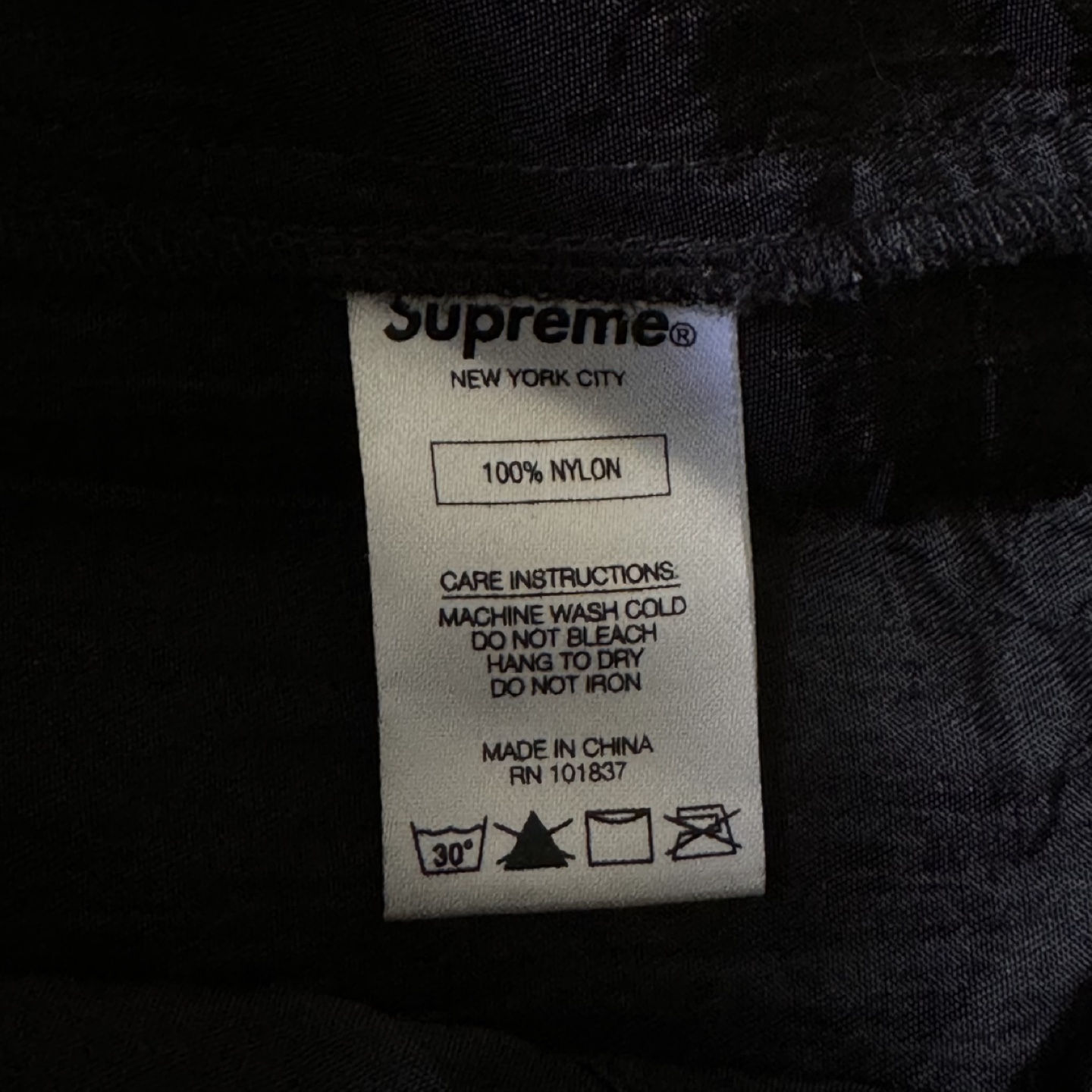 Supreme Black Nylon Jacket Size L - photo 3
