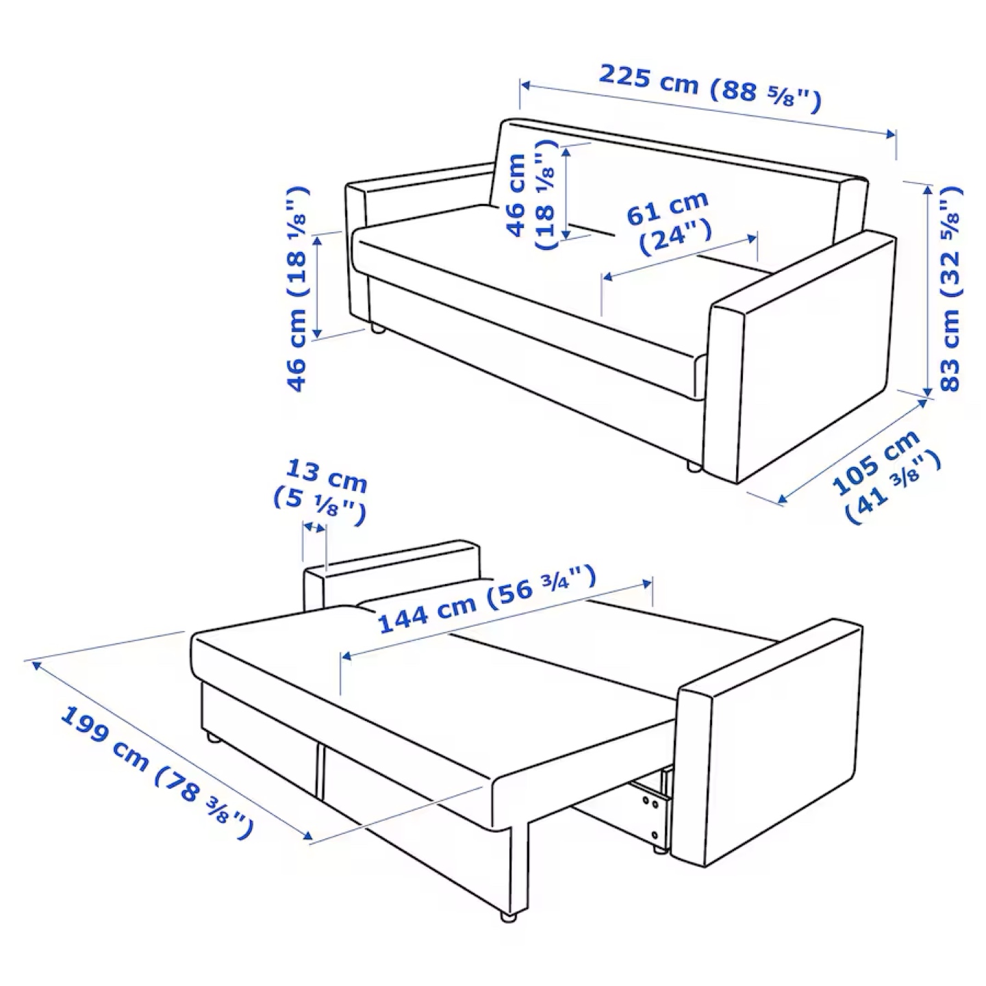 IKEA FRIHETEN Sofa Bed - photo 5