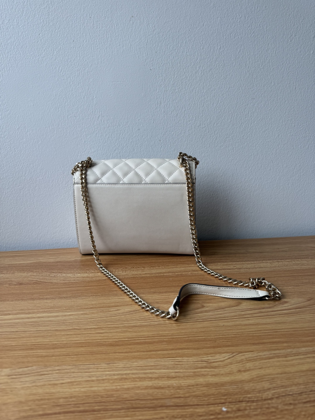 Beige Quilted Chain Bag - photo 2