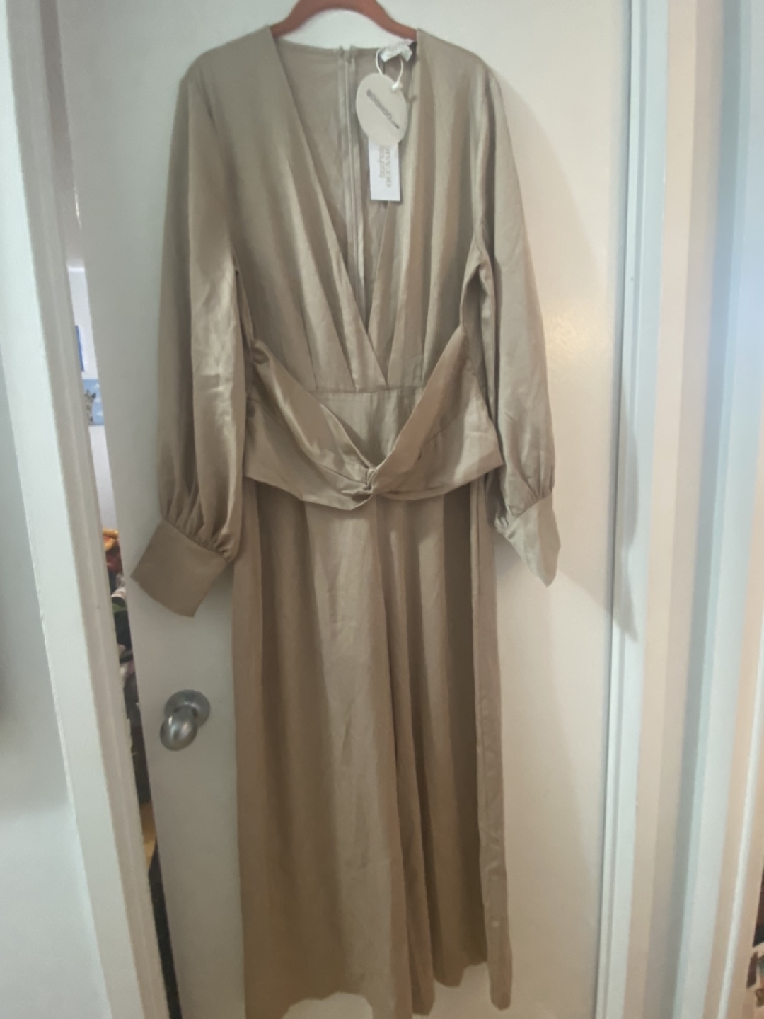 Brand new with tags! Satin Jumpsuit