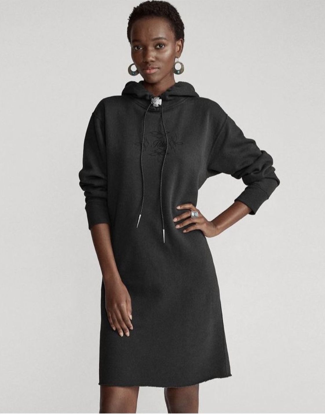 Polo Ralph Lauren Black Hoodie Dress