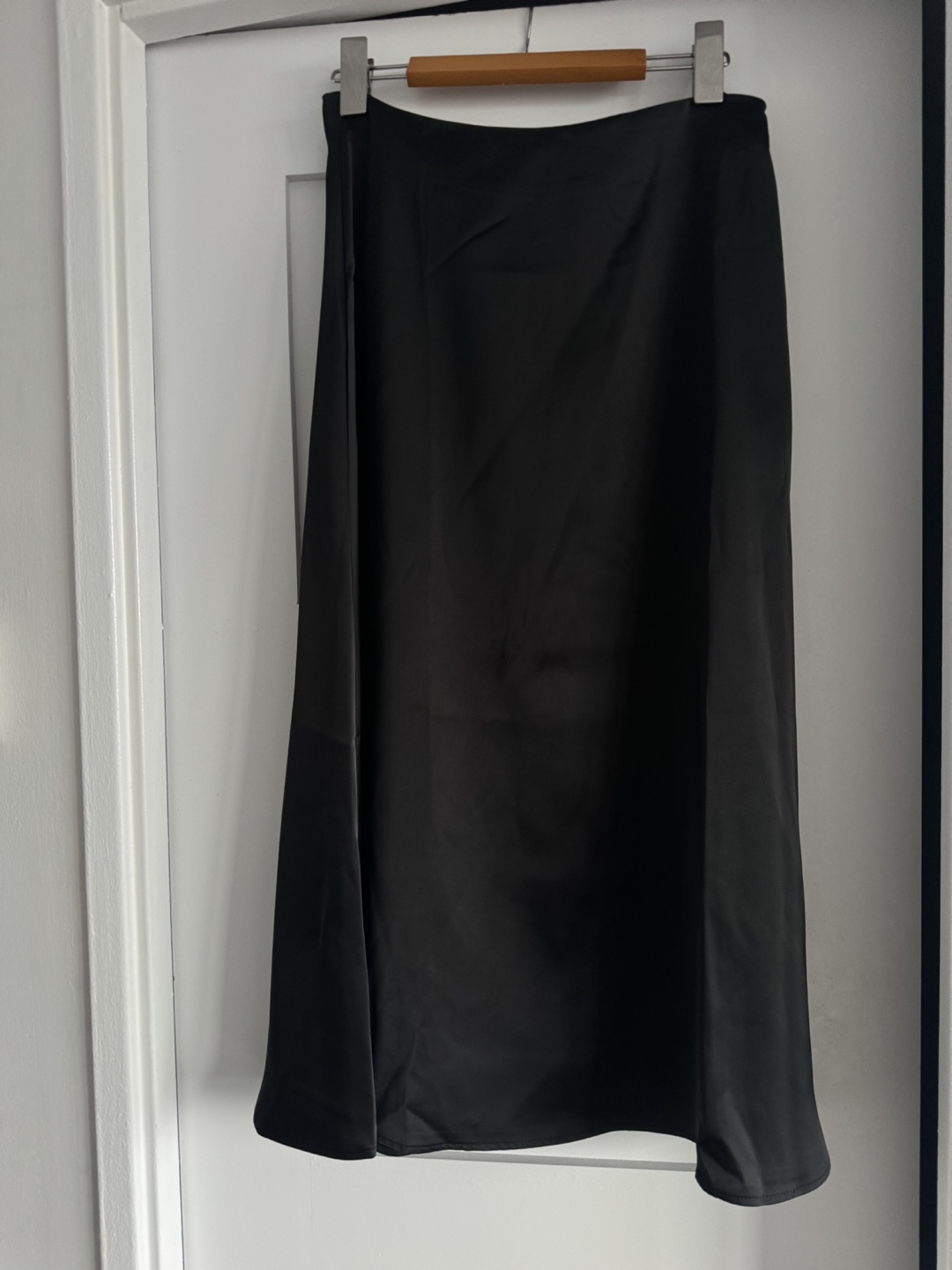 Black Satin Skirt