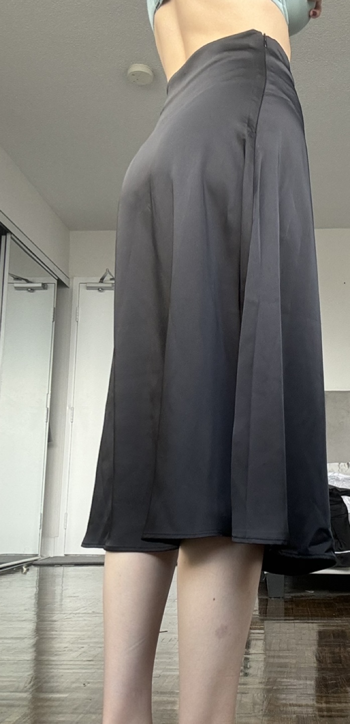 Black Satin Skirt - photo 4