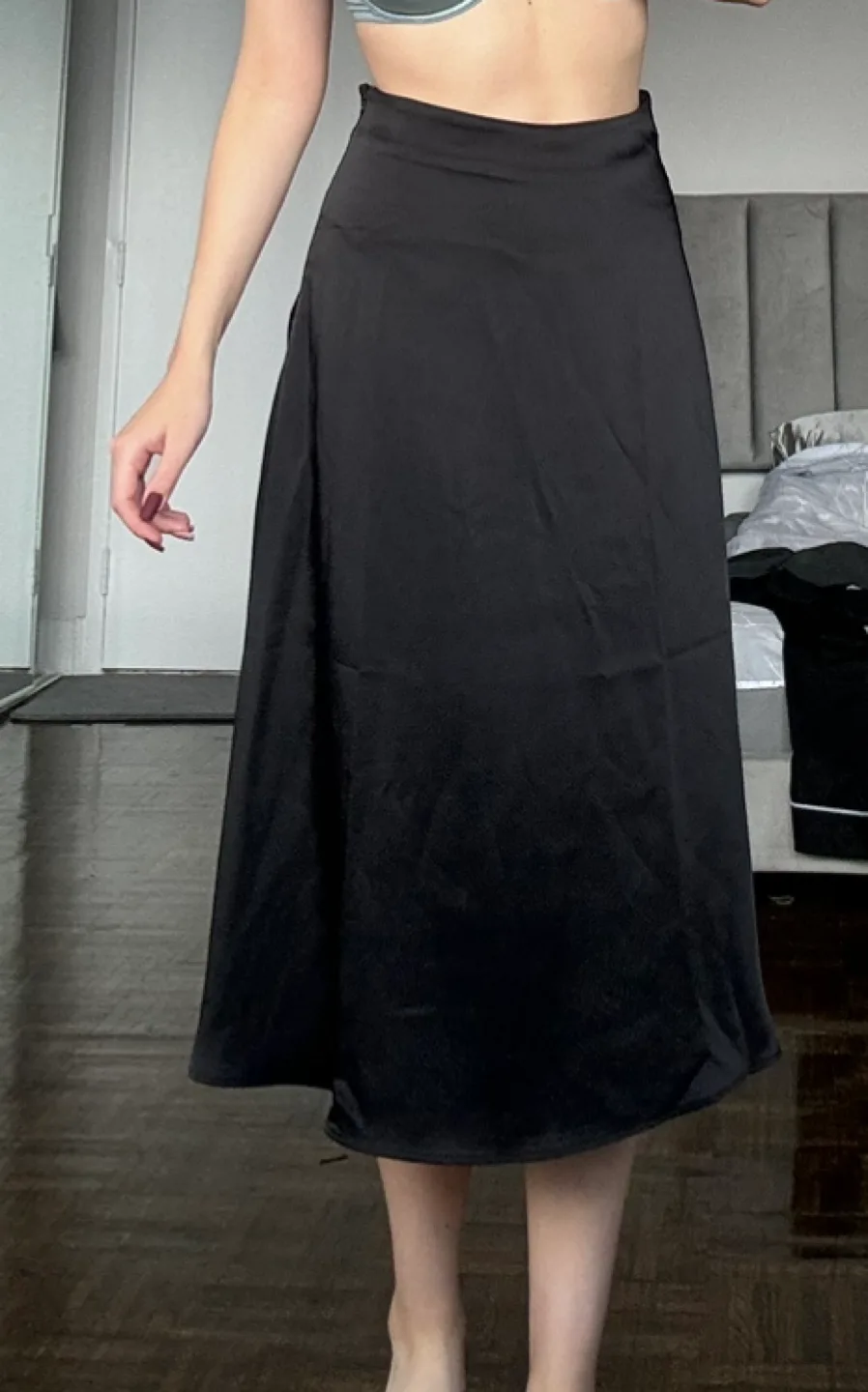 Black Satin Skirt image indicator(5)