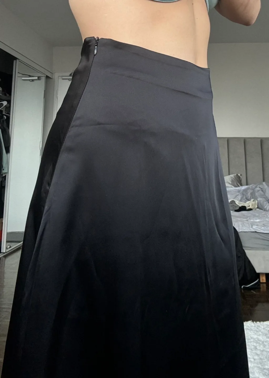 Black Satin Skirt image indicator(6)