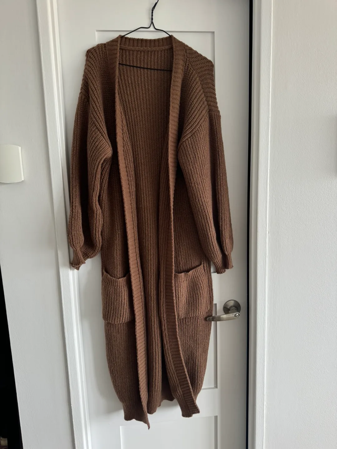 Brown Long Cardigan image indicator(3)