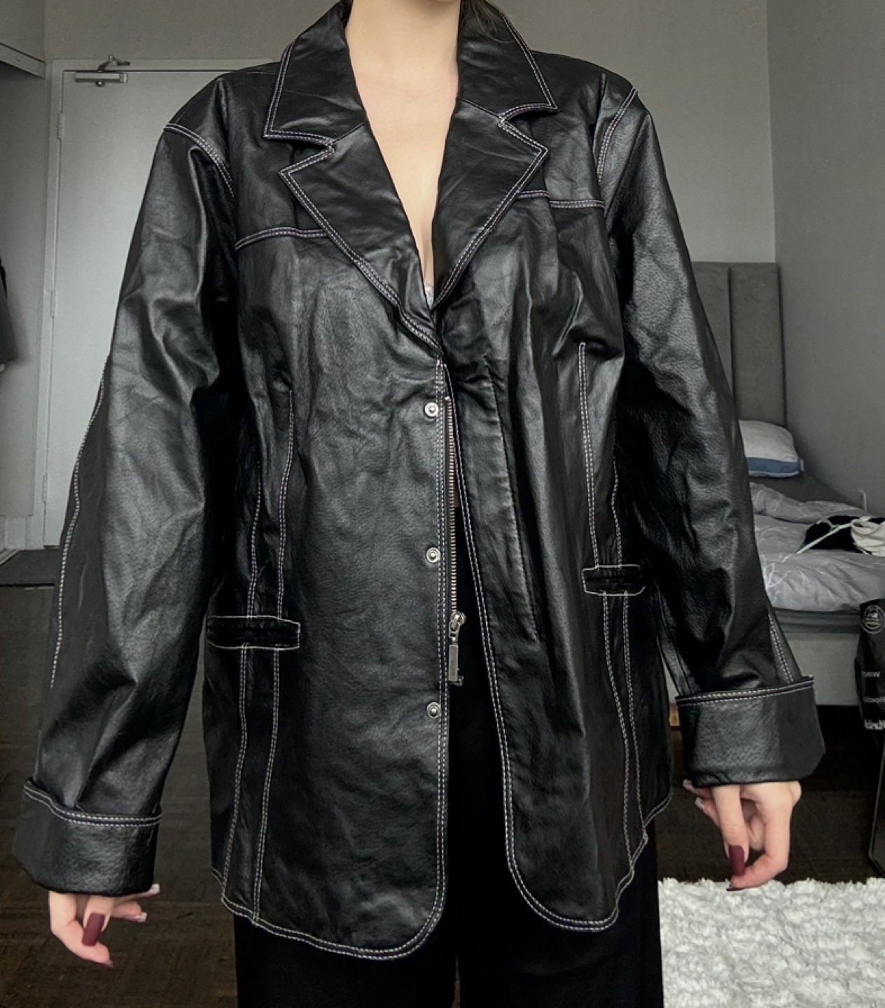 Black Leather Jacket - photo 2