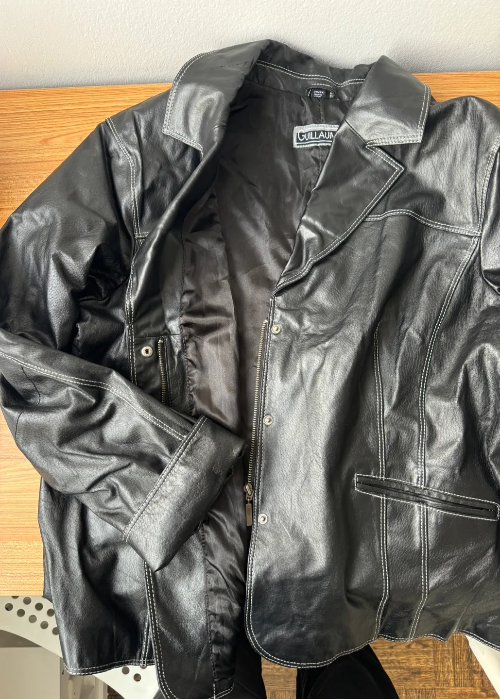 Black Leather Jacket image indicator(6)