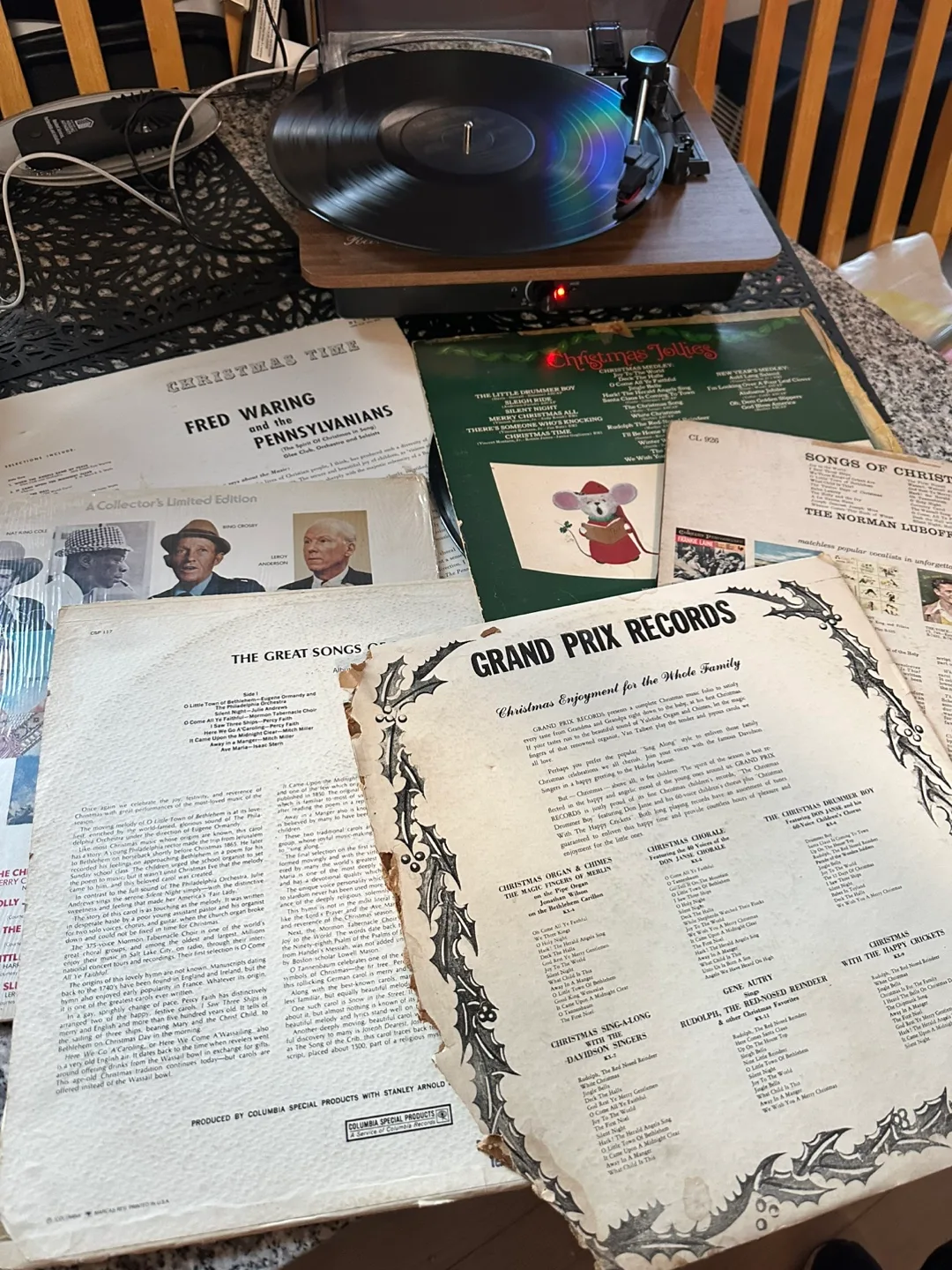 Vintage Christmas Vinyl Records - Lot of image indicator(2)