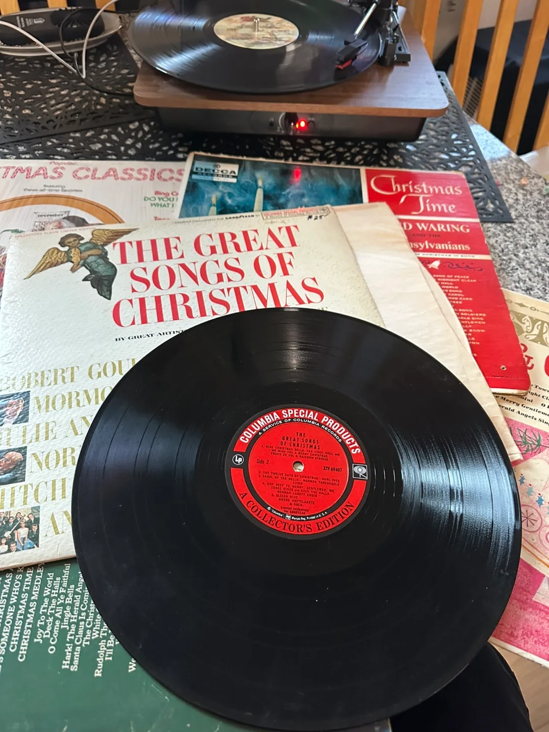 Vintage Christmas Vinyl Records - Lot of image indicator(7)