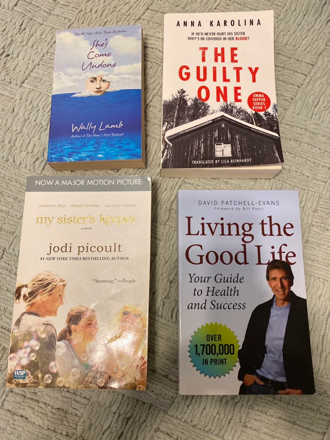 4 Paperback Books - Fiction and Self Help thumbnail