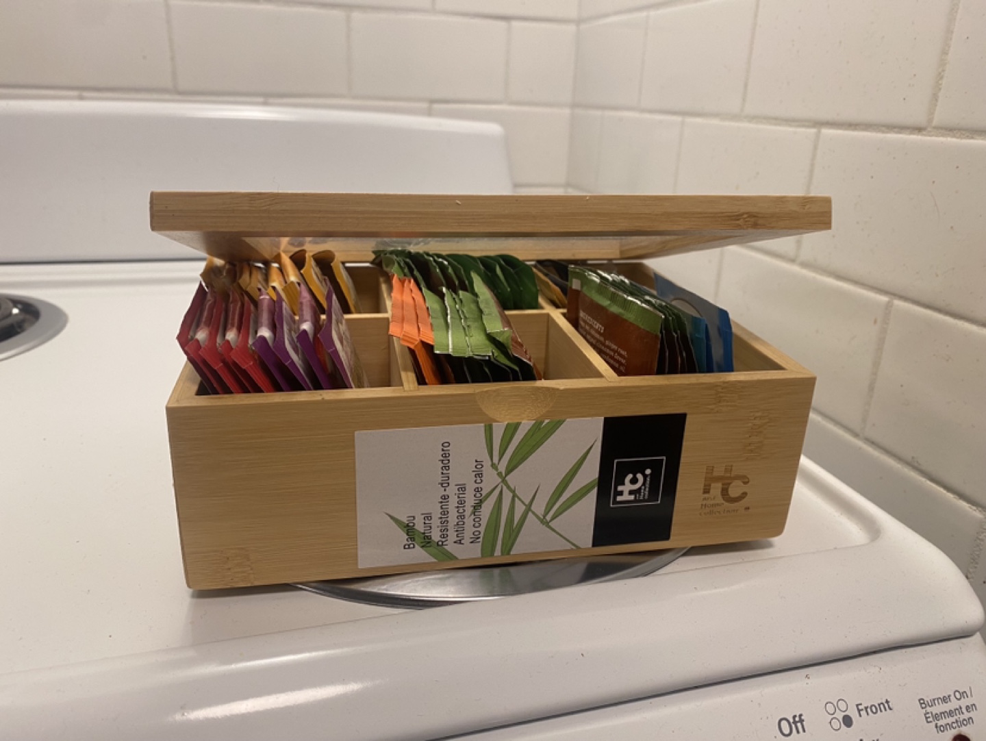 Tea Bag Organizer - Bamboo - HC House Collection
