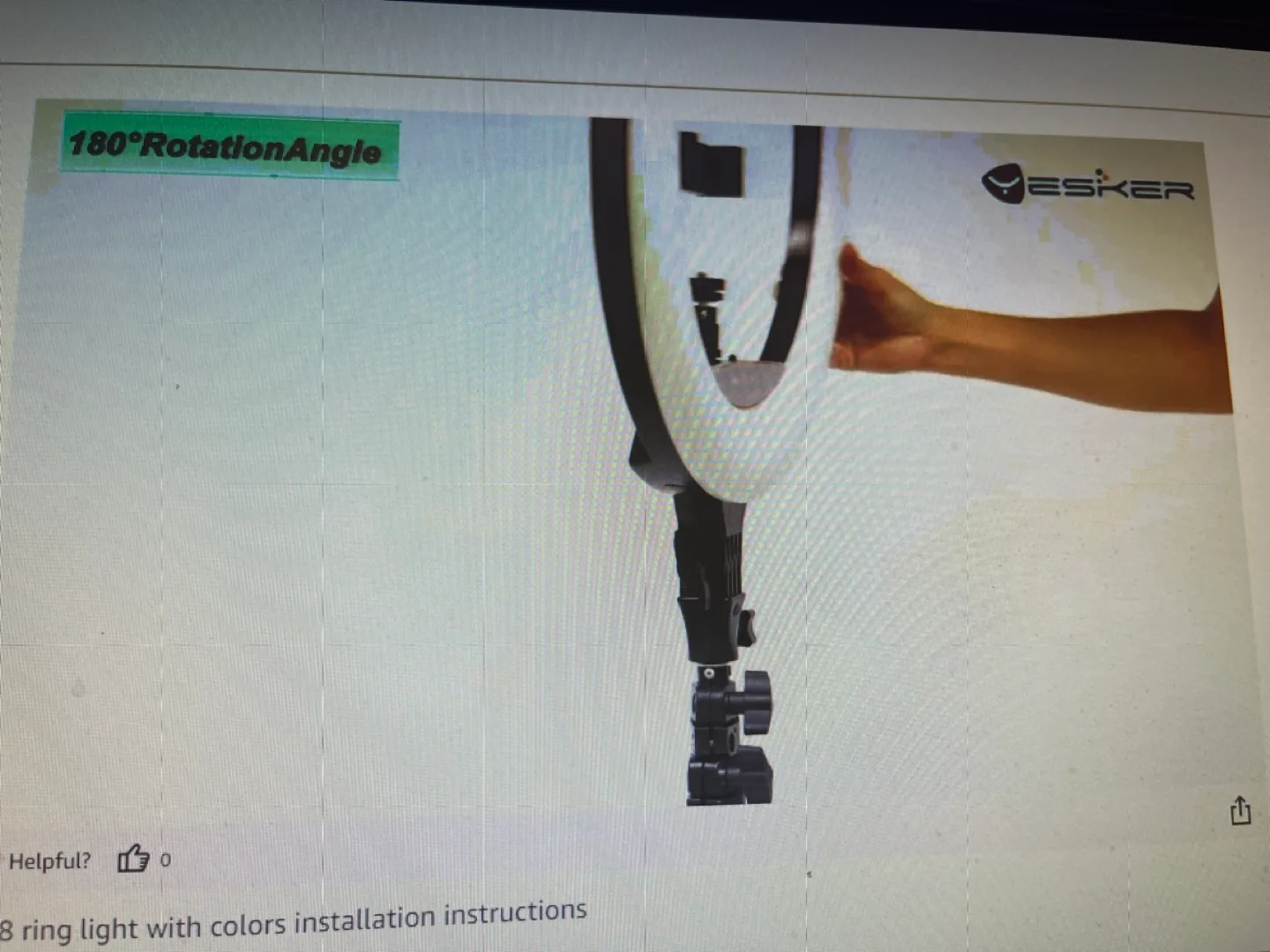 18 inch RGB Ring Light with Tripod Stand and Phone Holder image indicator(9)