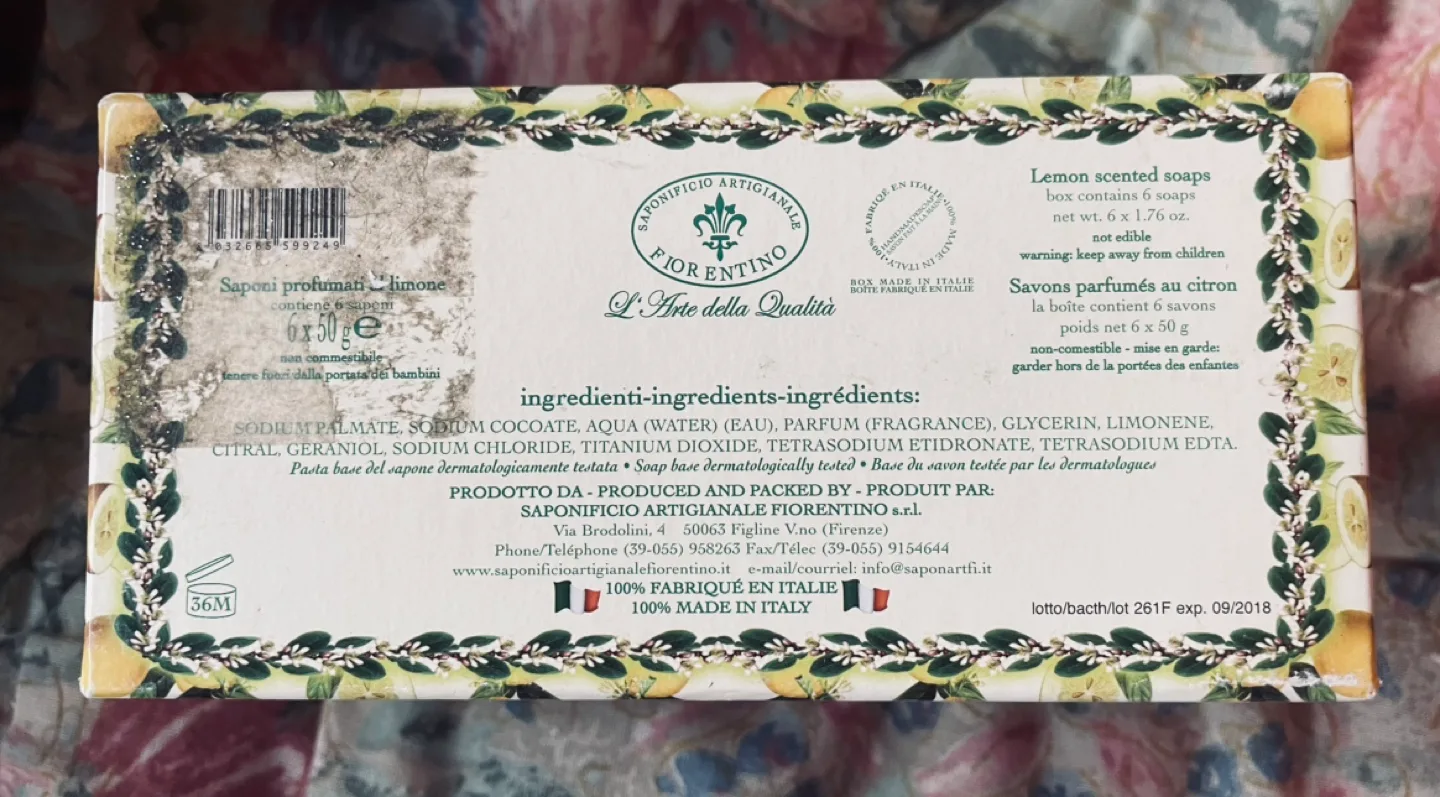 Saponificio Artigianale Fiorentino Lemon Scented Soap image indicator(4)