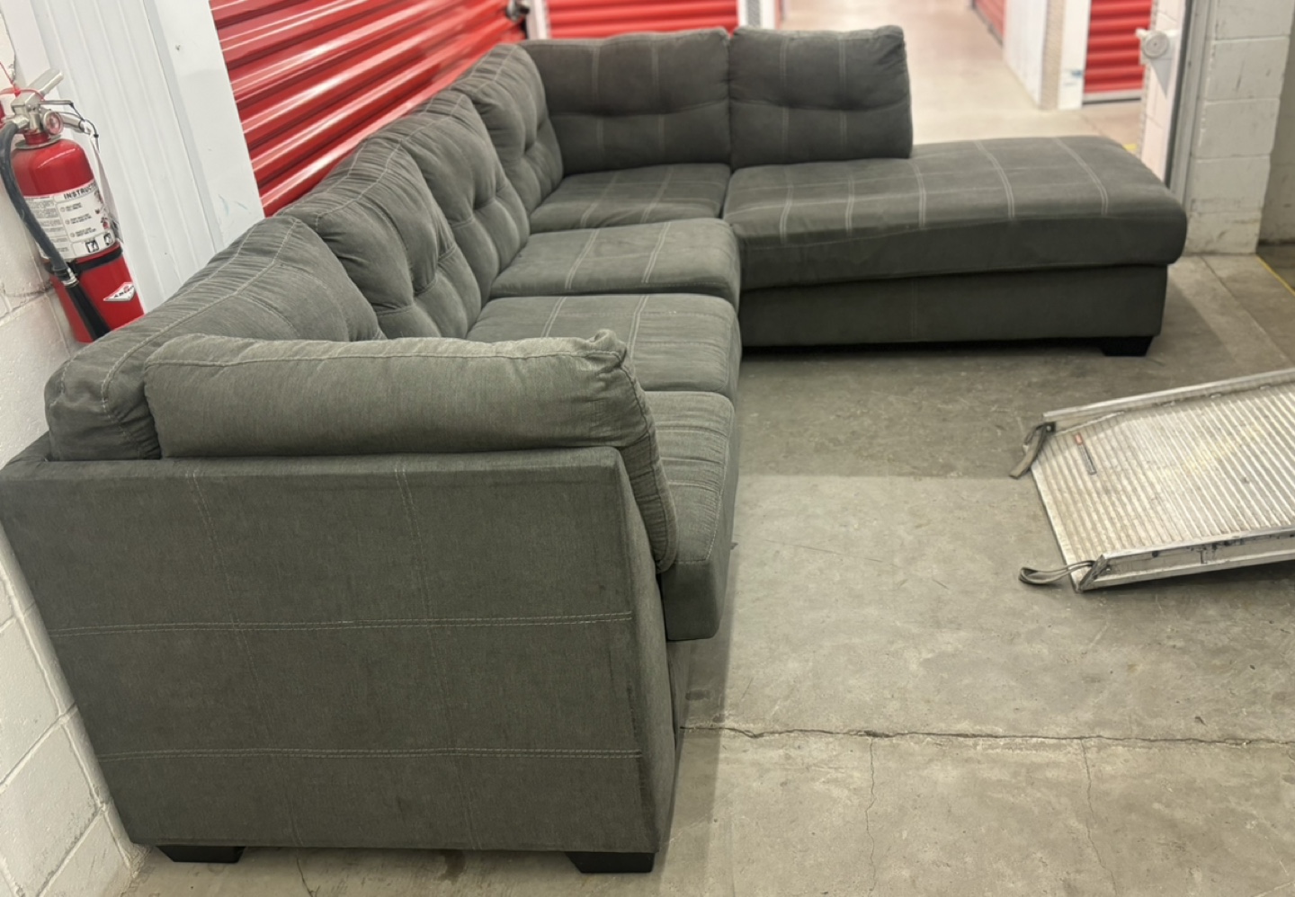 Grey Sectional Sofa - photo 5