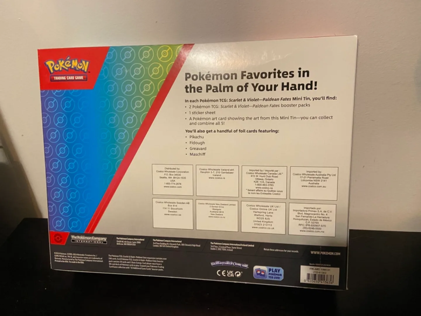 Pokémon Scarlet And Violet Paldean Fates 5 pack Mini Tins 4 image indicator(2)