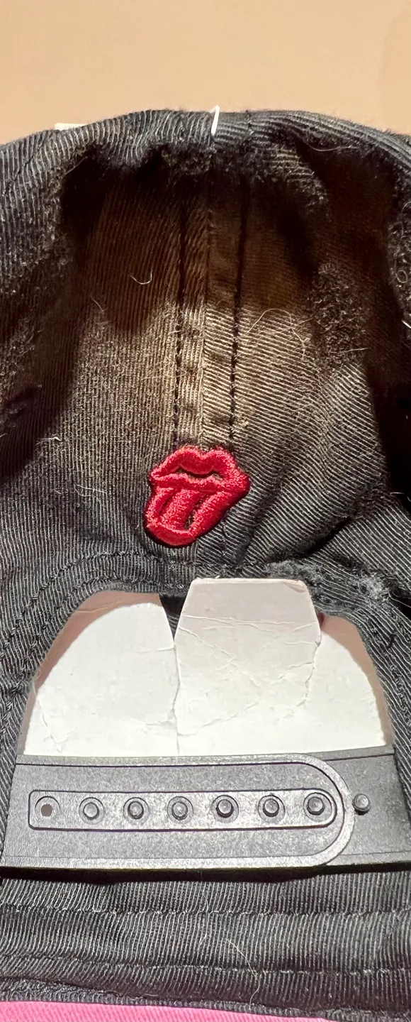 NWT Rolling Stones Pink & Black Baseball Cap image indicator(3)