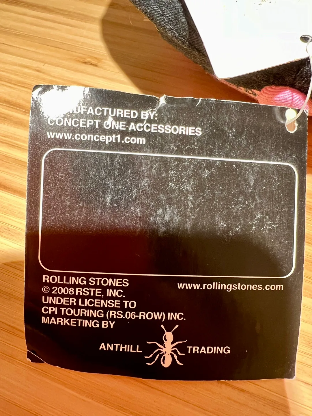 NWT Rolling Stones Pink & Black Baseball Cap image indicator(5)