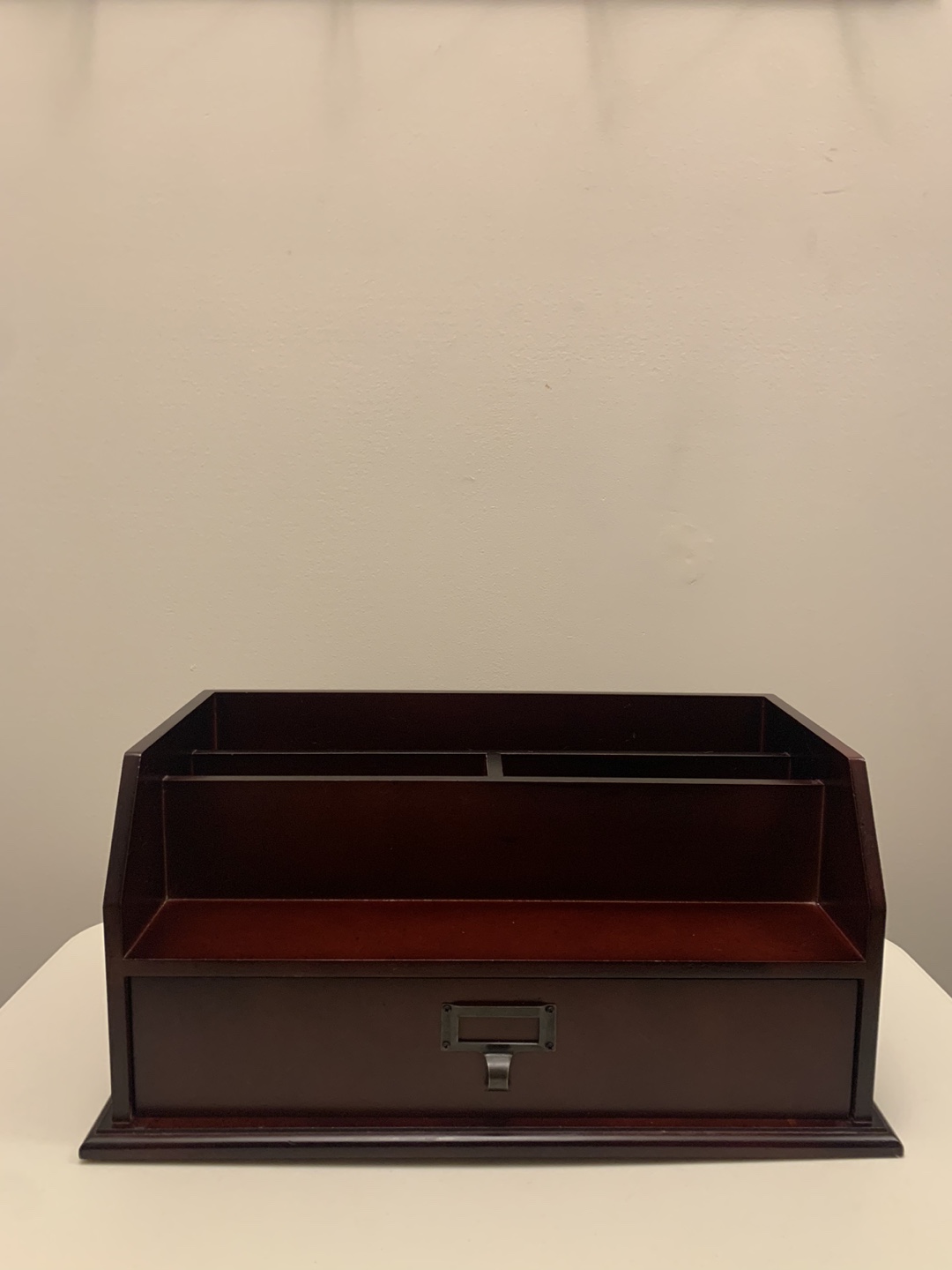 Wooden Desk Organizer with Drawer
