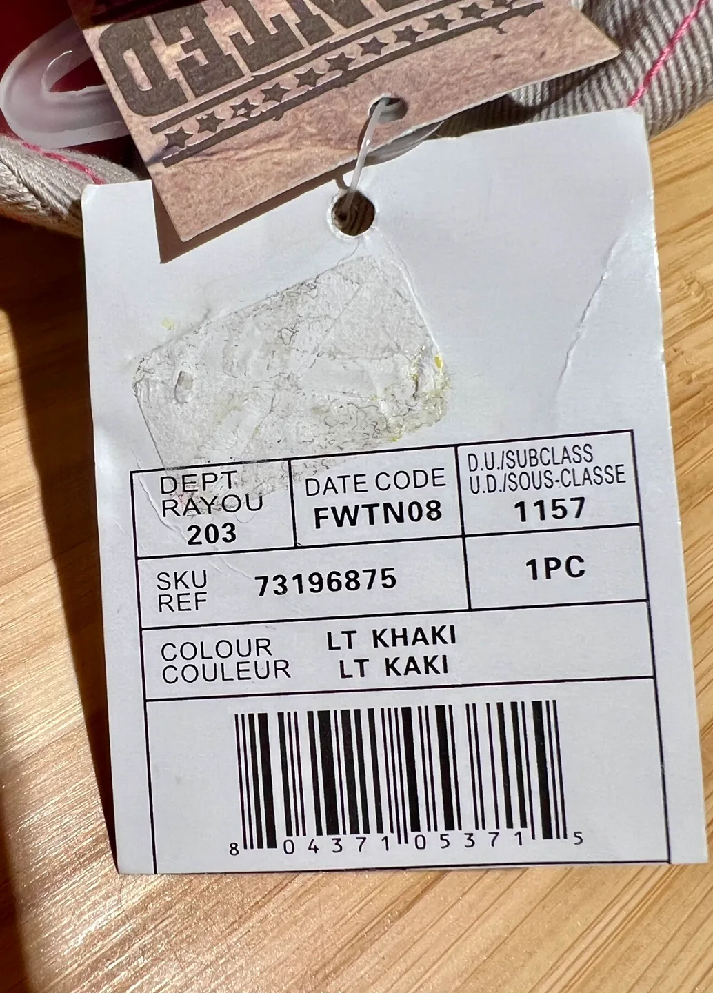 New with Tag collectable “Coyote Ugly” Khaki Baseball Cap image indicator(4)