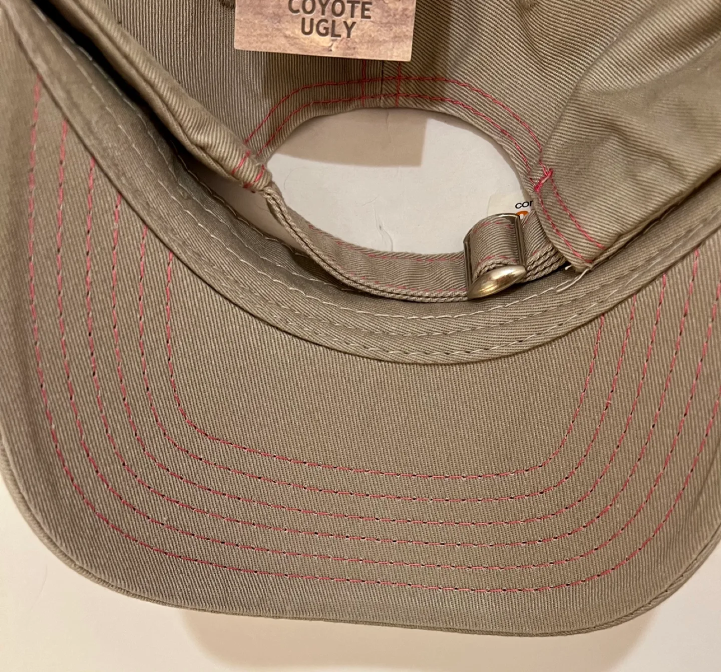 New with Tag collectable “Coyote Ugly” Khaki Baseball Cap image indicator(7)