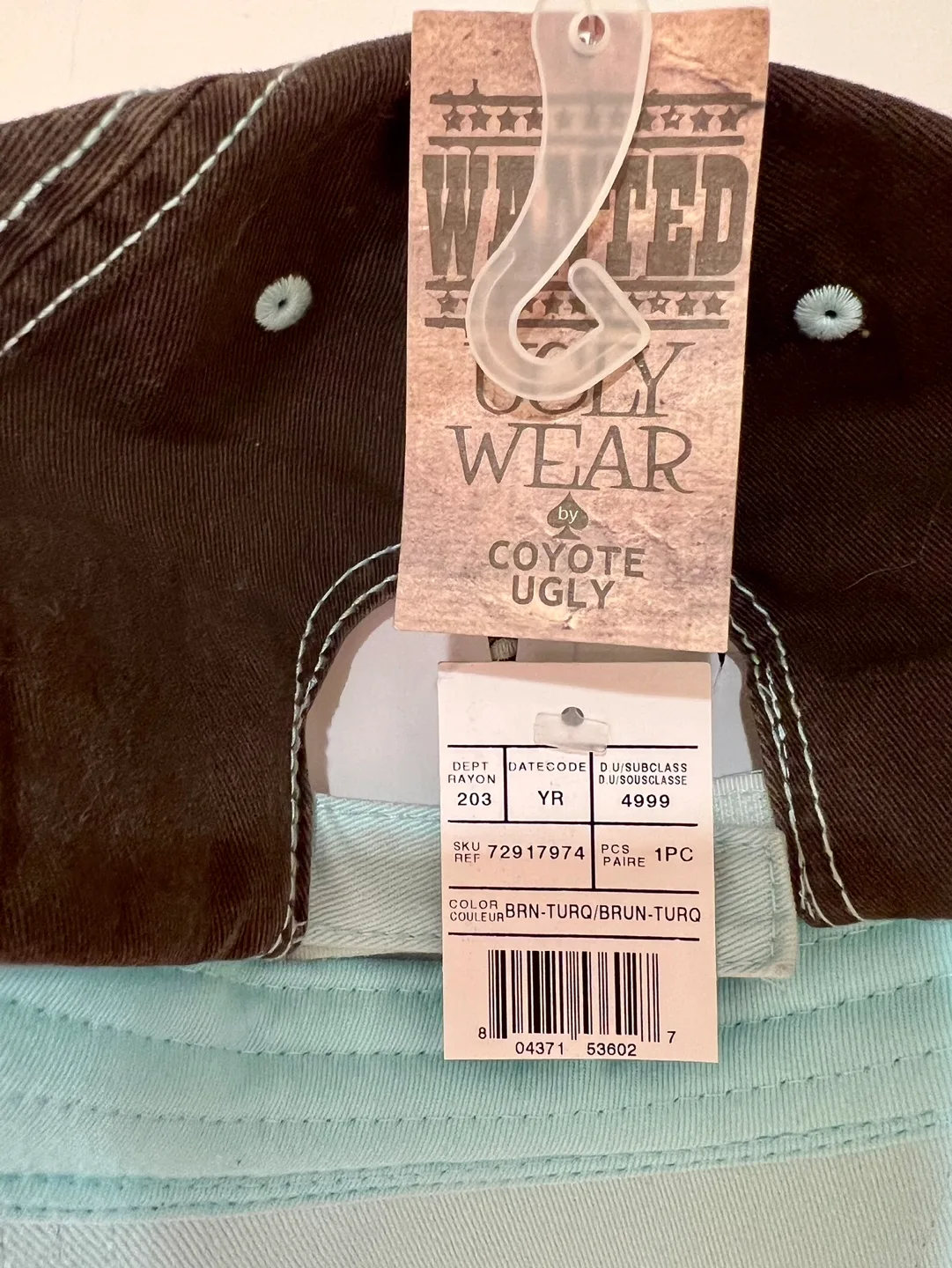 New with Tag collectable “Coyote Ugly” Khaki Baseball Cap image indicator(8)