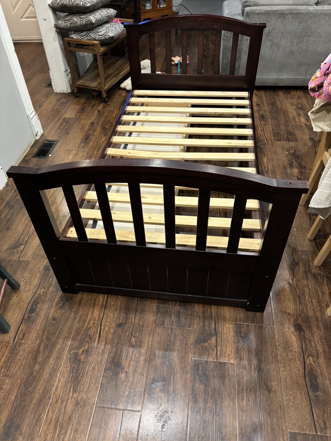 Twin Bed Frame with Storage Drawers - photo 3