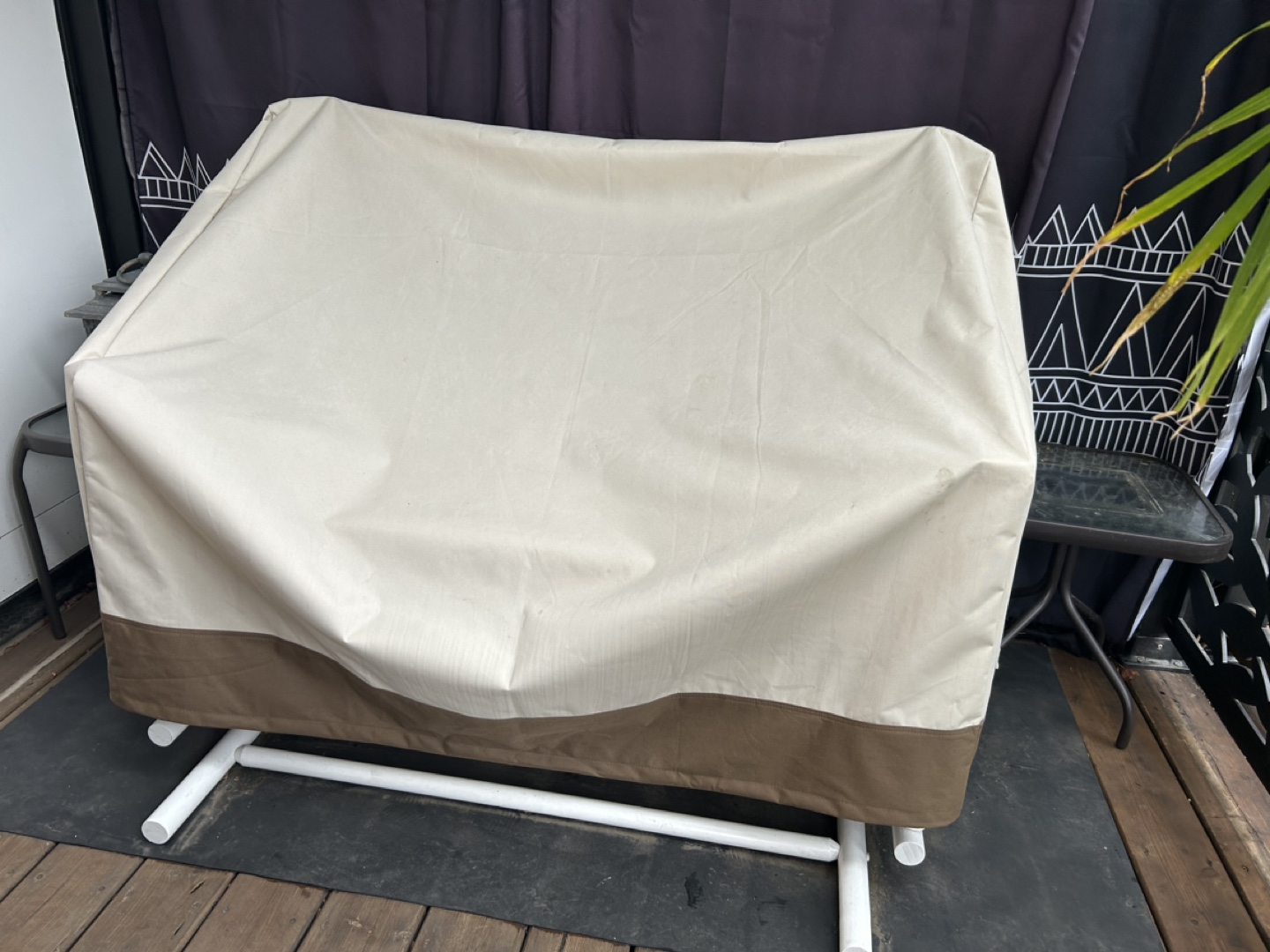 White Glider Bench - photo 5