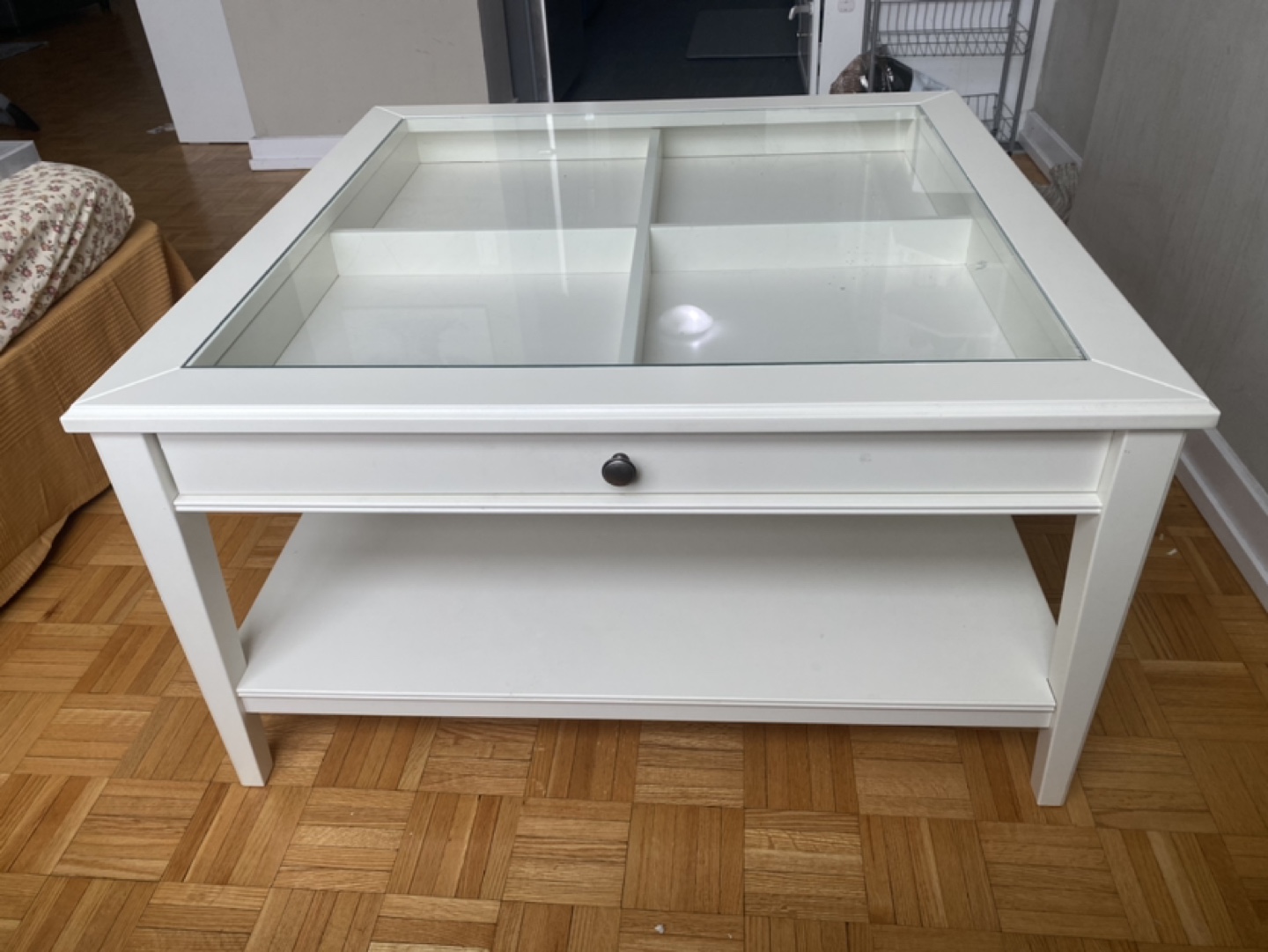 IKEA Coffee Table with Glass Top