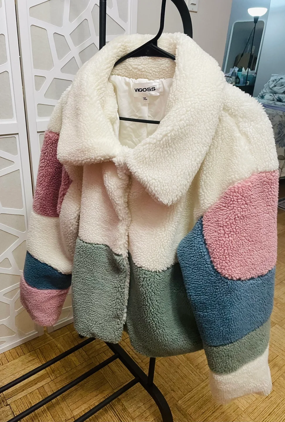 Vigoss Colour Block Teddy Jacket thumbnail